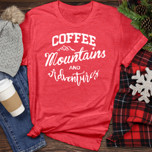 Load image into Gallery viewer, Coffee Mountains and Adventures Heathered Tee
