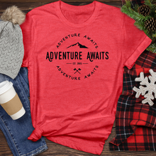 Load image into Gallery viewer, Adventure Awaits Heather Tee