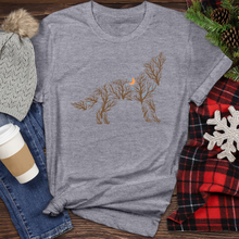 Load image into Gallery viewer, Wolf Tree Heathered Tee