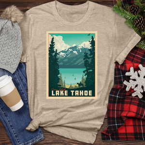 Lkae Tahoe Heathered Tee