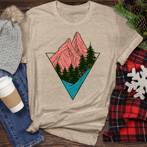 Mountain Tree Heathered Tee
