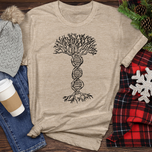 Dna and Tree 01 Heathered Tee