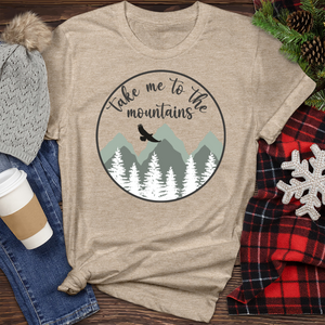 Take Me to the Mountain Heathered Tee