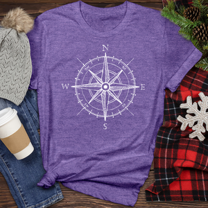 Compass Heathered Tee