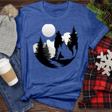 Load image into Gallery viewer, Wild Wolf Illustration Heathered Tee