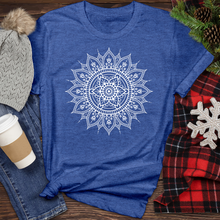 Load image into Gallery viewer, White Mandala Heathered Tee