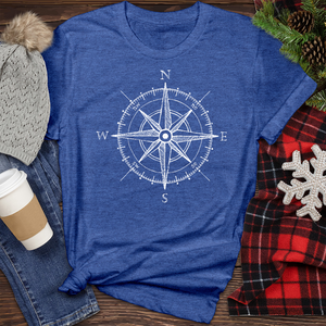 Compass Heathered Tee
