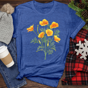 Sunlight Flower Heathered Tee