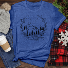Load image into Gallery viewer, Mountains and Leaves Heathered Tee