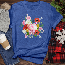Load image into Gallery viewer, Realistic Flower Bunch Heathered Tee