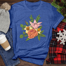 Load image into Gallery viewer, Floral Composition With Flowers Heathered Tee