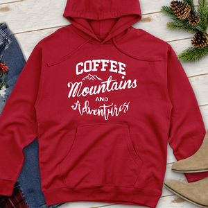 Coffee Mountains and Adventures Midweight Hoodie