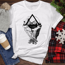 Load image into Gallery viewer, Bonfire Lake and Mountain Heathered Tee