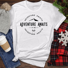 Load image into Gallery viewer, Adventure Awaits Heather Tee